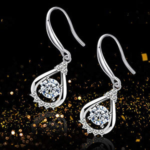 Amilril Orecchini Goccia Donna, Argento Sterling 925 con 5A Zirconi Cubici,... - Ilgrandebazar