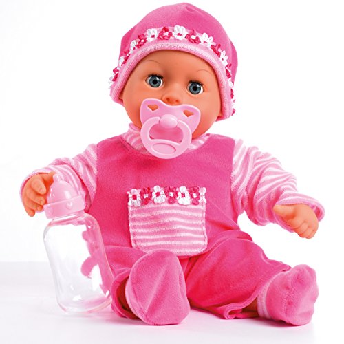 Bayer Design 93800-Pink - Bambola Bebè First Words Baby Interattiva - Ilgrandebazar