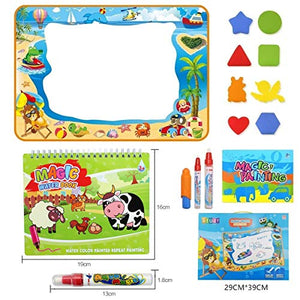 Pachock Grande Doodle Tappeto Magico 100CM x 70CM, Acqua Tappeto... - Ilgrandebazar