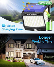 Carica l&#39;immagine nel visualizzatore di Gallery, SEZAC Luce Solare Led Esterno【6 Pezzi /3 Modalità】 Illuminazione a 270°Luci Solari Esterno con Sensore di Movimento, IP65 Impermeabile Lampada Solare da Esterno per Giardino, Patio e Garage