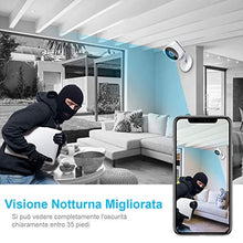 Carica l&#39;immagine nel visualizzatore di Gallery, Telecamera Wi-fi Interno Senza fili, NIYPS Full HD 1080P Videocamera bianco - Ilgrandebazar