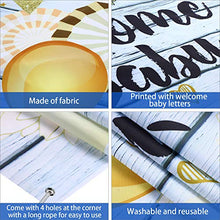 Carica l&#39;immagine nel visualizzatore di Gallery, 70,8 x 43,3 Pollici Decorazioni per Baby Shower, Tessuto Stile di Benvenuto