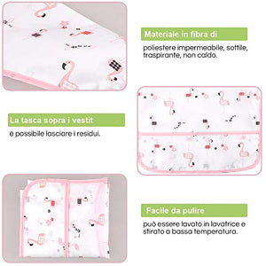 Lictin 5 pezzi Bavaglino a Manica Lunga - Impermeabile Unisex per M - Ilgrandebazar