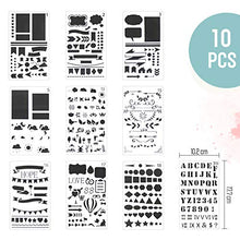 Carica l&#39;immagine nel visualizzatore di Gallery, CH HAICHENG 36 Pezzi Pennarelli per acquerello e Journal Stencils, 24... - Ilgrandebazar