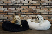 Carica l&#39;immagine nel visualizzatore di Gallery, Cuccia per cani e gatti, esclusiva e morbida cuccia Diametro 70 cm, Nero