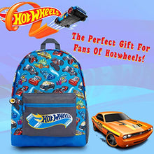 Carica l&#39;immagine nel visualizzatore di Gallery, Hot Wheels Zaino Scuola Elementare Bimbo Blu Stampa Macchinine Hotwheels,...