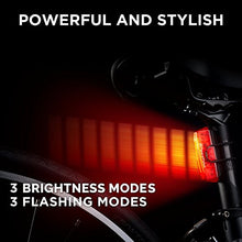 Carica l&#39;immagine nel visualizzatore di Gallery, GuardG3X Luce Posteriore USB Ricaricabile per Bicicletta by Apace, 6 Potenti...