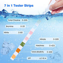 Carica l&#39;immagine nel visualizzatore di Gallery, Dustgo 7 in 1 Strisce Acqua Piscina con 50 pcs Cartine Tornasole 50 PCS