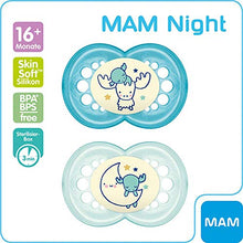 Carica l&#39;immagine nel visualizzatore di Gallery, MAM Day &amp; Night - Ciuccio &quot;Skin Soft&quot; in silicone, 16 + Mix // Set da 4 //...