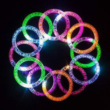 Carica l&#39;immagine nel visualizzatore di Gallery, iwobi 12 pezzi Braccialetti Luminosi,6 Colori Fluorescenti... - Ilgrandebazar