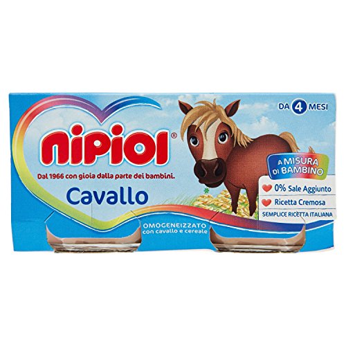 Nipiol Omogeneizzato con Cavallo - 160 gr - Ilgrandebazar