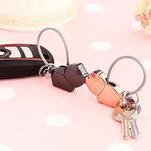 Carica l&#39;immagine nel visualizzatore di Gallery, Joykey Portachiavi coppia 1 Paio con Bocca Magnetica, regalo per...