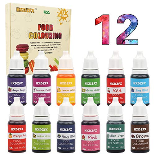 Coloranti Alimentari a 12 colori - Colorante Alimentare Liquido