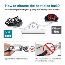 Carica l'immagine nel visualizzatore di Gallery, Blocco della bici, sicurezza catena bicicletta antifurto -...