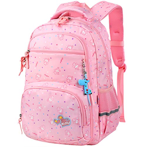 Vbiger Zaino per bambini Borsa da scuola adorabile All'aperto Casual Rosa 3