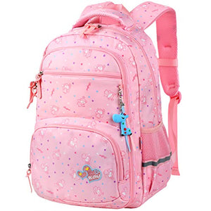 Vbiger Zaino per bambini Borsa da scuola adorabile All'aperto Casual Rosa 3
