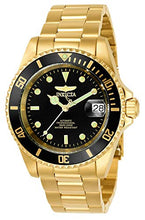 Carica l&#39;immagine nel visualizzatore di Gallery, Invicta Pro Diver - Orologio automatico giapponese, da uomo Nero/Oro/Oro - Ilgrandebazar