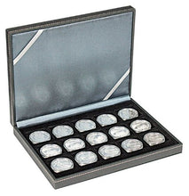 Carica l&#39;immagine nel visualizzatore di Gallery, Lindner 2363-15 NERA Coin Case XM with 15 square compartments for coins or... - Ilgrandebazar