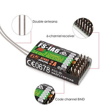 Carica l'immagine nel visualizzatore di Gallery, Flysky Ricevitore telecomando FS-IA6 2.4G 6 canali con doppia antenna...