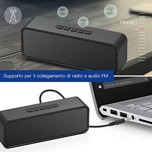 Altoparlante portatile Bluetooth Sonkir, altoparlante wireless 5.0...