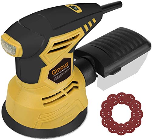 Levigatrice Orbitale 7 velocità, rotoorbitale Nero & Giallo - Ilgrandebazar