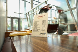 SIGEL TA210 Porta-avvisi da tavolo / Porta-brochure banco, con base 1 pz. - Ilgrandebazar