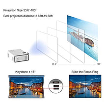 Carica l&#39;immagine nel visualizzatore di Gallery, HOLLYWTOP Home Theater Proiettori, Mini Proiettore Portatile, Video... - Ilgrandebazar