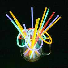 Carica l&#39;immagine nel visualizzatore di Gallery, Vicloon Luminose per Party, 100 Pezzi Braccialetti Luminosi con Glow2