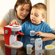 Carica l&#39;immagine nel visualizzatore di Gallery, PL Macchina Caffe Cucina Giocattolo Legno per Bambini Caffettiera Giochi...