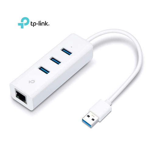 TP-Link Adattatore di rete 2 in 1, USB 3.0 con 3 porte e Gigabit Bianco - Ilgrandebazar