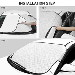 SCM Protezione Parabrezza Copriauto Auto Copertura 147x100cm, Thickening