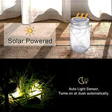 Carica l'immagine nel visualizzatore di Gallery, Luci Solari Giardino - 3 Pezzi Lampada Solare 30 LED, LED Bianco Caldo