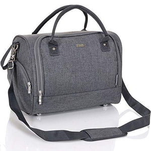 LCP Kids Borsa Cambio Grande con Ganci Universali Passeggino, Grigio - Ilgrandebazar