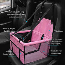 Carica l&#39;immagine nel visualizzatore di Gallery, PETEMOO Seggiolino Auto per Cani da Compagnia, rosa-A - Ilgrandebazar