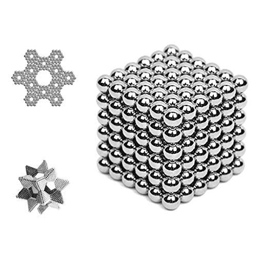 Luckyrao Magneti al neodimio, 5 mm, NdFeb 38, Anthrazit glänzend (216) - Ilgrandebazar