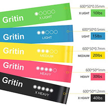 Carica l&#39;immagine nel visualizzatore di Gallery, Gritin Elastici Fitness, [Set di 5] Banda Verde - Blu - Giallo - Rosa - Nero