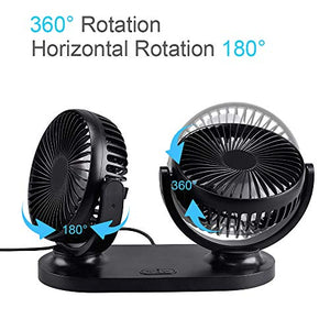 STLOVe USB Mini Ventilatori 12 Volt Doppia Testa Ventola di Raffreddamento...