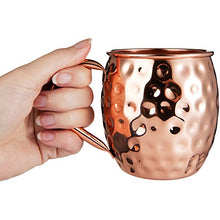 Carica l&#39;immagine nel visualizzatore di Gallery, Bicchieri di rame Moscow Mule Include 4 bicchieri, 4 sottobicchieri, 4... - Ilgrandebazar