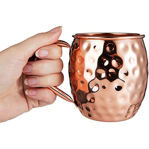 Bicchieri di rame Moscow Mule Include 4 bicchieri, 4 sottobicchieri, 4... - Ilgrandebazar