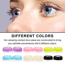 Carica l&#39;immagine nel visualizzatore di Gallery, Whaline - Set di 6 custodie a contatto per lenti a colorate con...