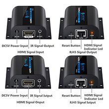 Carica l&#39;immagine nel visualizzatore di Gallery, ESYNiC AGPTEK HDMI Extender 1080P 60m IR Ripetitore Su Singolo Cat 60M 3D