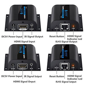 ESYNiC AGPTEK HDMI Extender 1080P 60m IR Ripetitore Su Singolo Cat 60M 3D