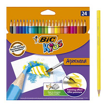 Carica l'immagine nel visualizzatore di Gallery, Bic Kids Aquacouleur Matite Colorate Acquerellabili Confezione da 24 Matite...