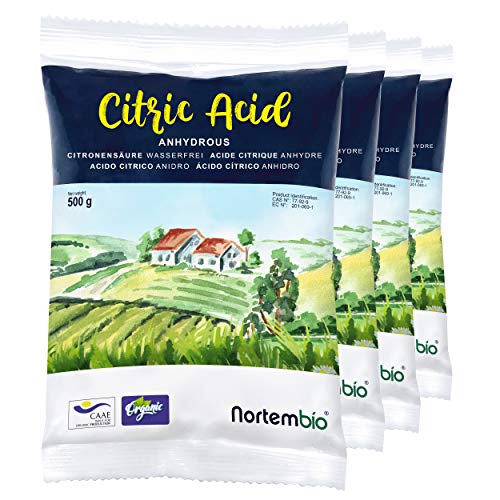 Nortembio Acido Citrico 2 kg (4x500g). Polvere Anidro, 100% Puro. per... - Ilgrandebazar