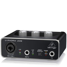 Carica l&#39;immagine nel visualizzatore di Gallery, Behringer U-PHORIA UM2  2 x 2 interfacce audio USB 2.0 Nero - Ilgrandebazar