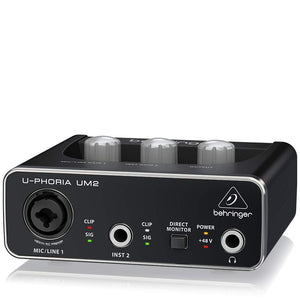 Behringer U-PHORIA UM2  2 x 2 interfacce audio USB 2.0 Nero - Ilgrandebazar