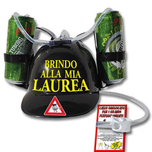Carica l&#39;immagine nel visualizzatore di Gallery, Bombo Casco Porta lattine per Festeggiare la Laurea - Ilgrandebazar