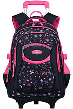 Carica l&#39;immagine nel visualizzatore di Gallery, Zaino Trolley,COOFIT Zaini Scuola Trolley Elementare Borsa Con Ruote...