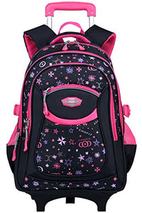 Zaino Trolley,COOFIT Zaini Scuola Trolley Elementare Borsa Con Ruote...