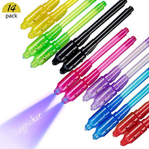 DAYPICKER 14 Pezzi Penna a Inchiostro Invisibile, Luce UV Invisibile per...
